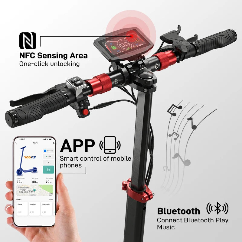 Mankeel MX-14 Pro Adult Electric Scooter 800W 48V 20.8Ah Off-Road Escooter 10" Off-Road Tire Foldable E-Scooter