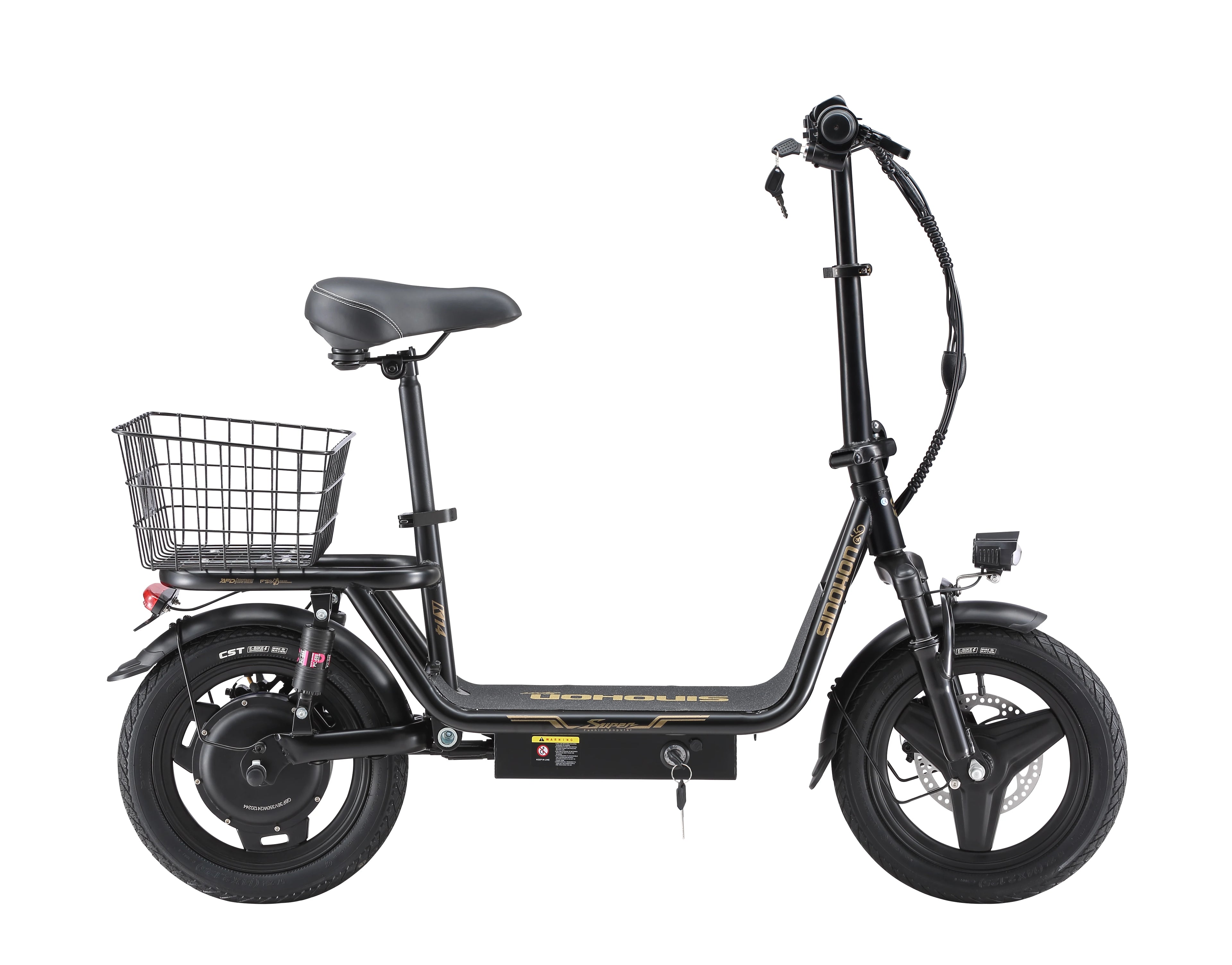 K14 Electric Scooter 500W Peak Motor, 14'' Tires,36V 15.6Ah Battery,32km/h Max Speed,50-60km Range,350W Rated Motor, Disc Brakes