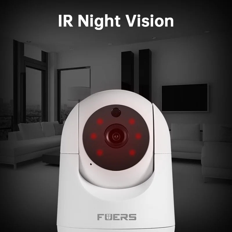 Fuers 4K 8MP Tuya Smart Wifi Camera Automatic Tracking AI Human Detection Surveillance Wireless IP Camera Security Protection