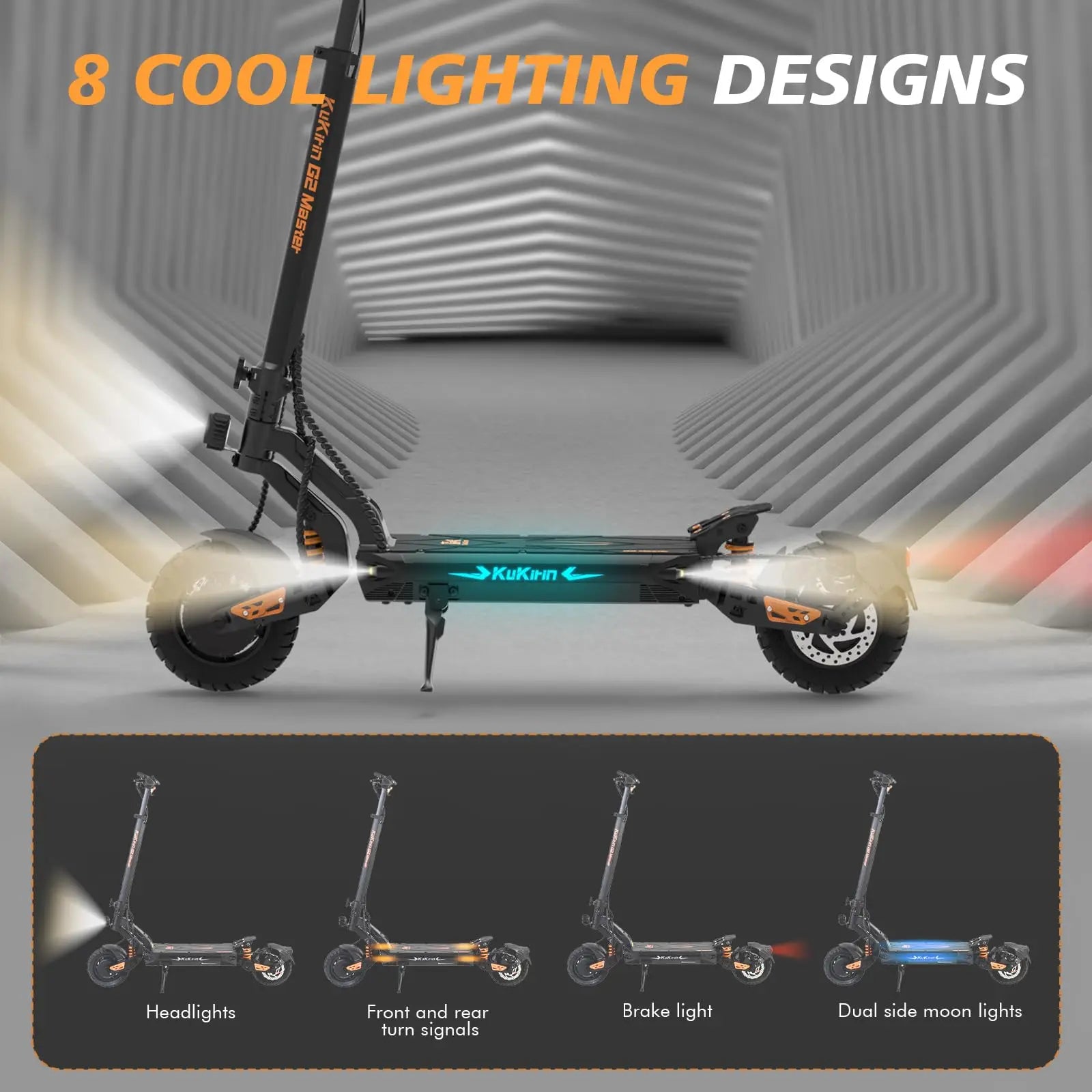 Kukirin G2 Master Electric Scooter for Adult 1000W*2 Dual Motor 52V20.8Ah Battery 70KM 10‘’ Folding City Off-Road E-Scooter