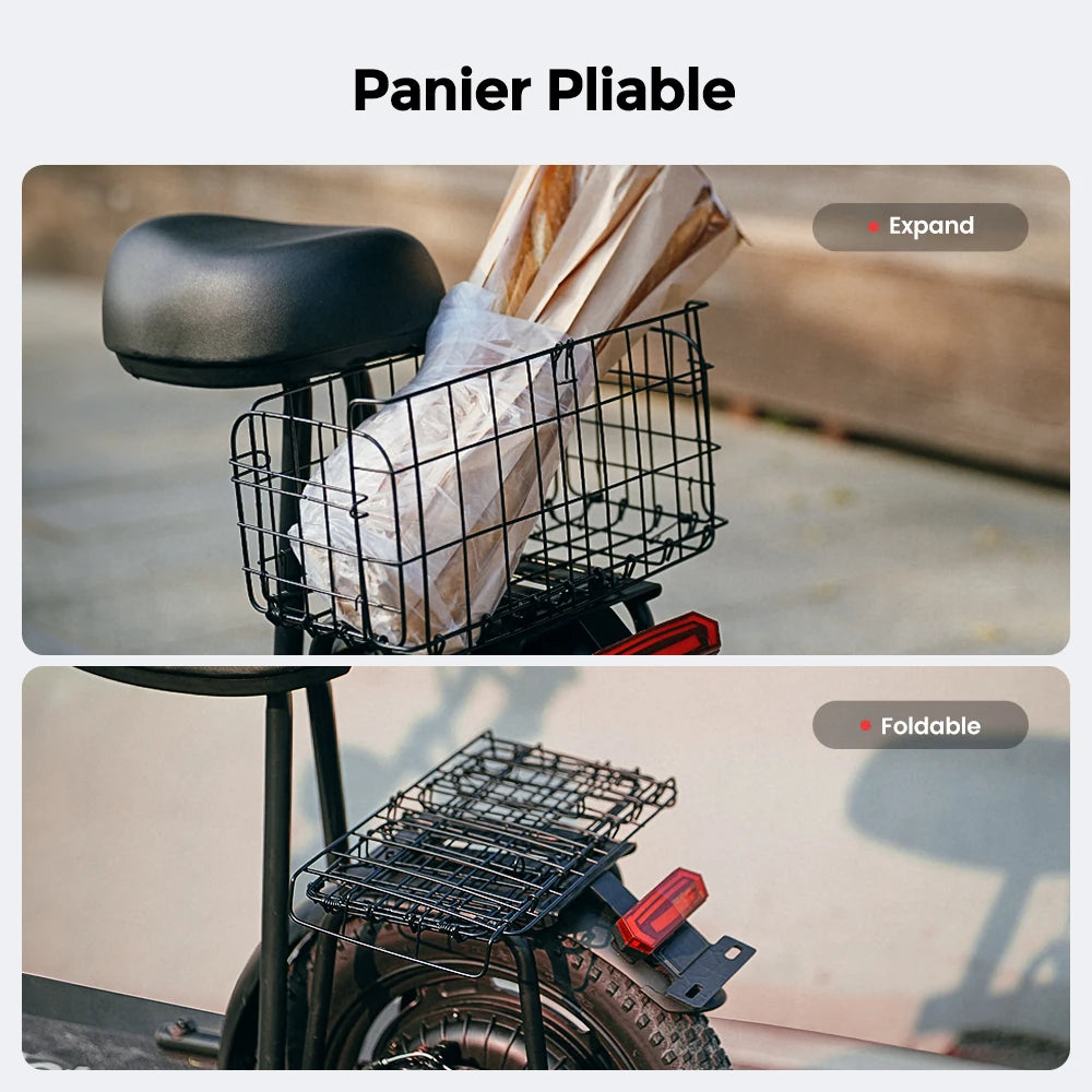 iScooter F7 48V 1000W E-Scooter 45km/h 72km Range App Control 16" All-Terrain Tires Foldable Rear Basket Perfect Grocery Helper