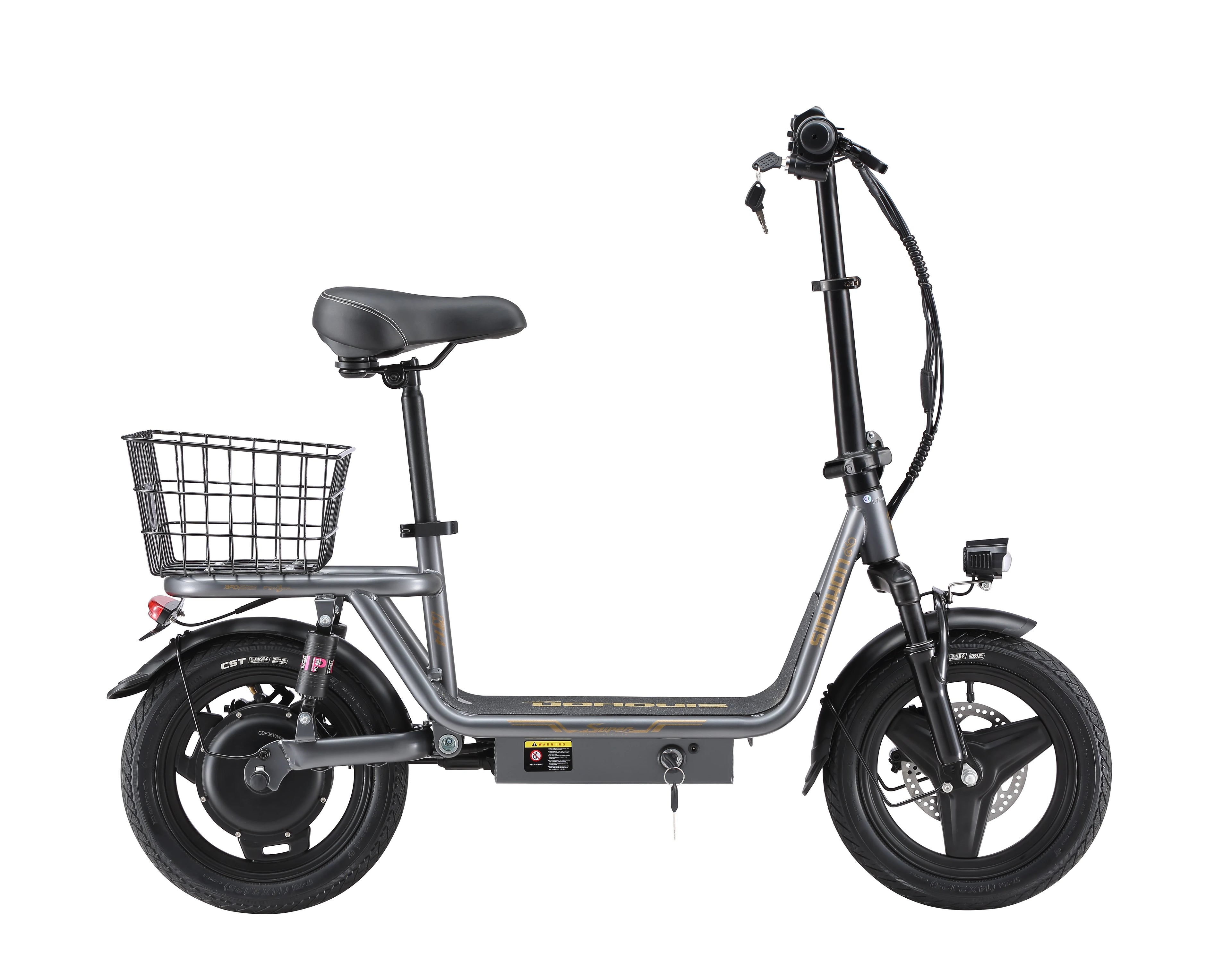 K14 Electric Scooter 500W Peak Motor, 14'' Tires,36V 15.6Ah Battery,32km/h Max Speed,50-60km Range,350W Rated Motor, Disc Brakes