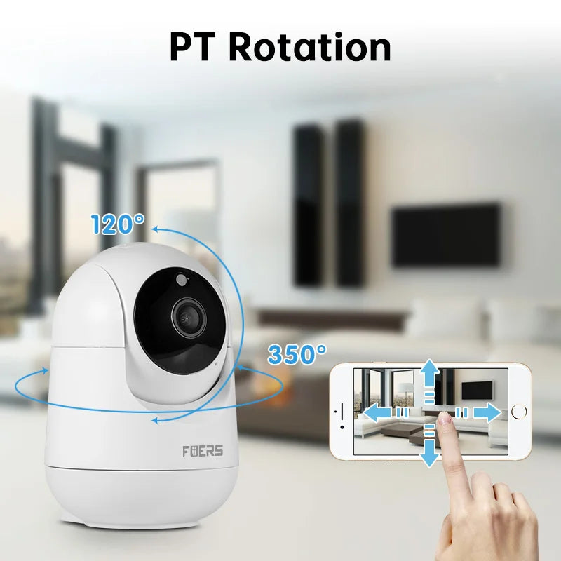 Fuers 4K 8MP Tuya Smart Wifi Camera Automatic Tracking AI Human Detection Surveillance Wireless IP Camera Security Protection