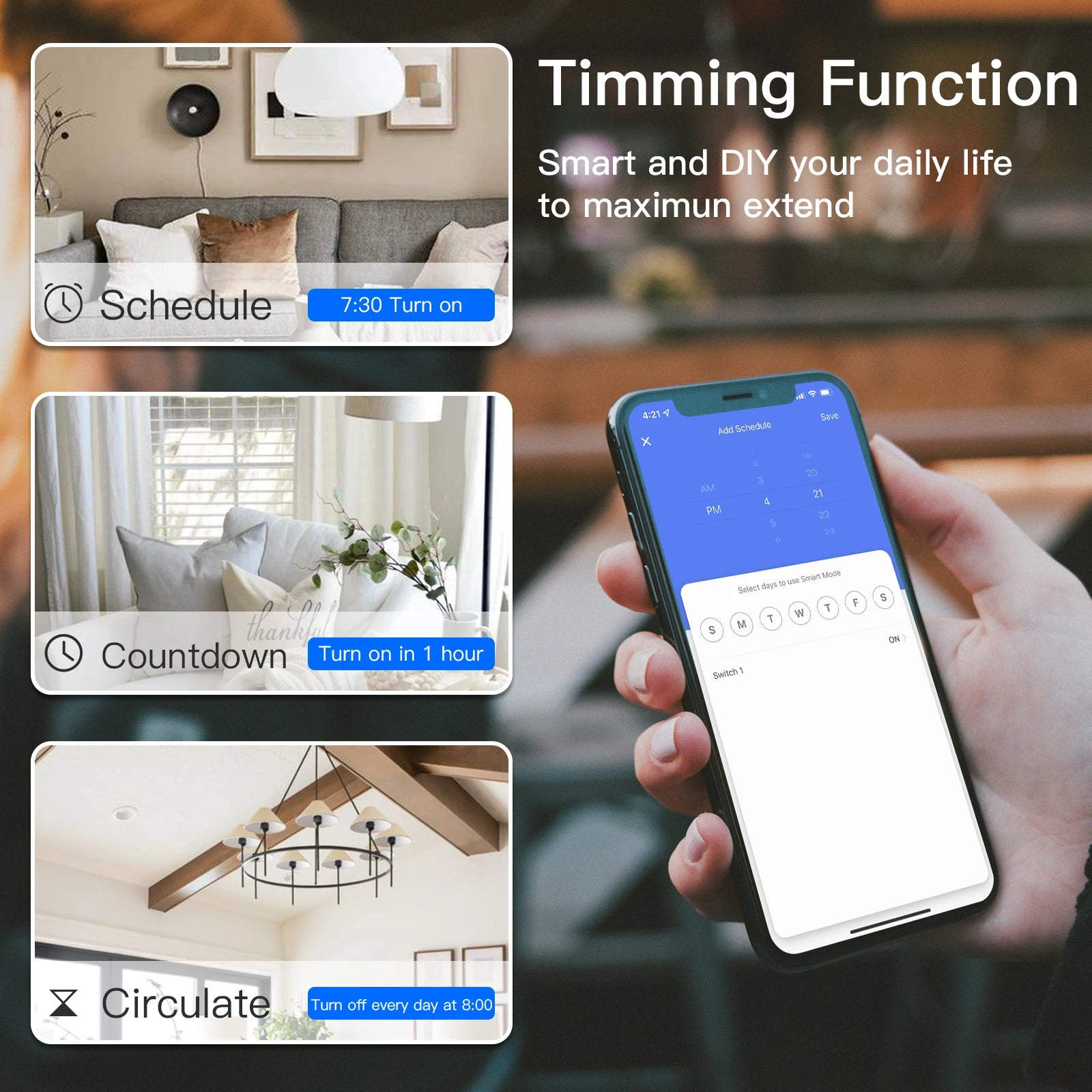 BSEED Zigbee 1/2/3Gang Touch Switches Smart Wall Light Switch Tuya Google Smart Life Alexa App Control Glass Panel No Neutral