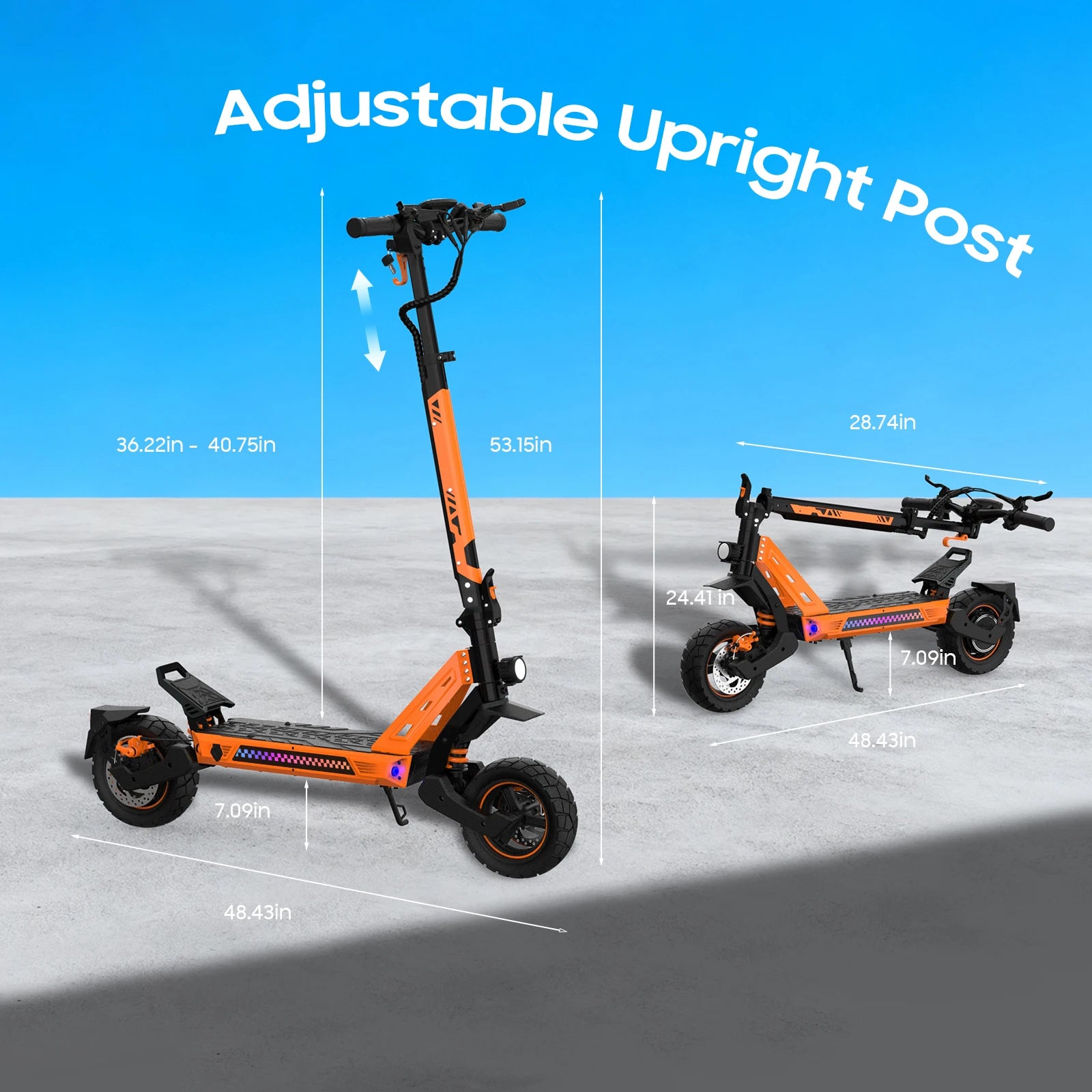 TOFUN TF3 PRO Electric Scooter 1200W with APP speed Maxi 50 km/h autonomy 40-50km 48V 15.6Ah tires 10 inch 4 Modes foldable